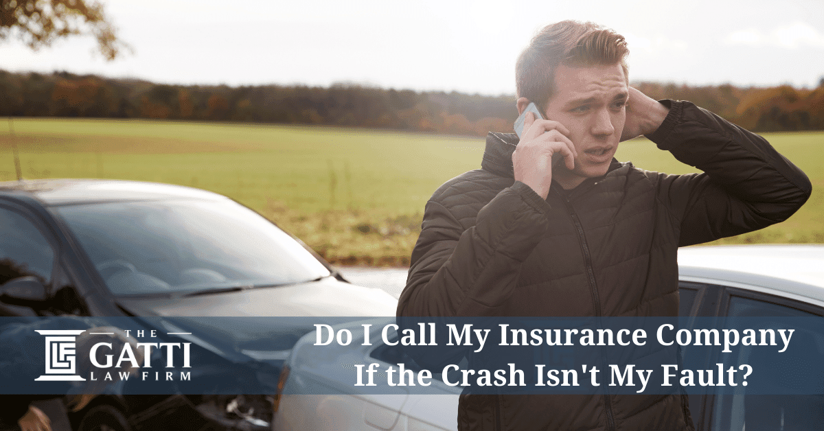 Do I Call My Insurance Company If the Crash Isn’t My Fault?