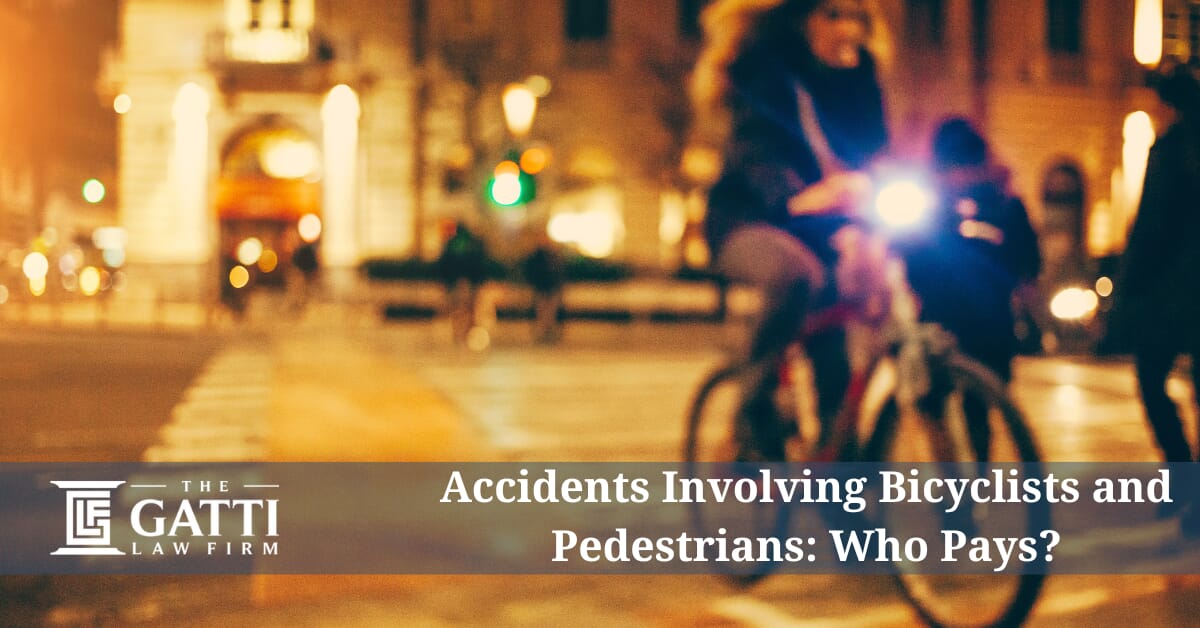 Accidents Involving Bicyclists and Pedestrians: Who Pays?