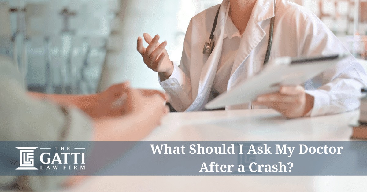 What Should I Ask My Doctor After a Crash?